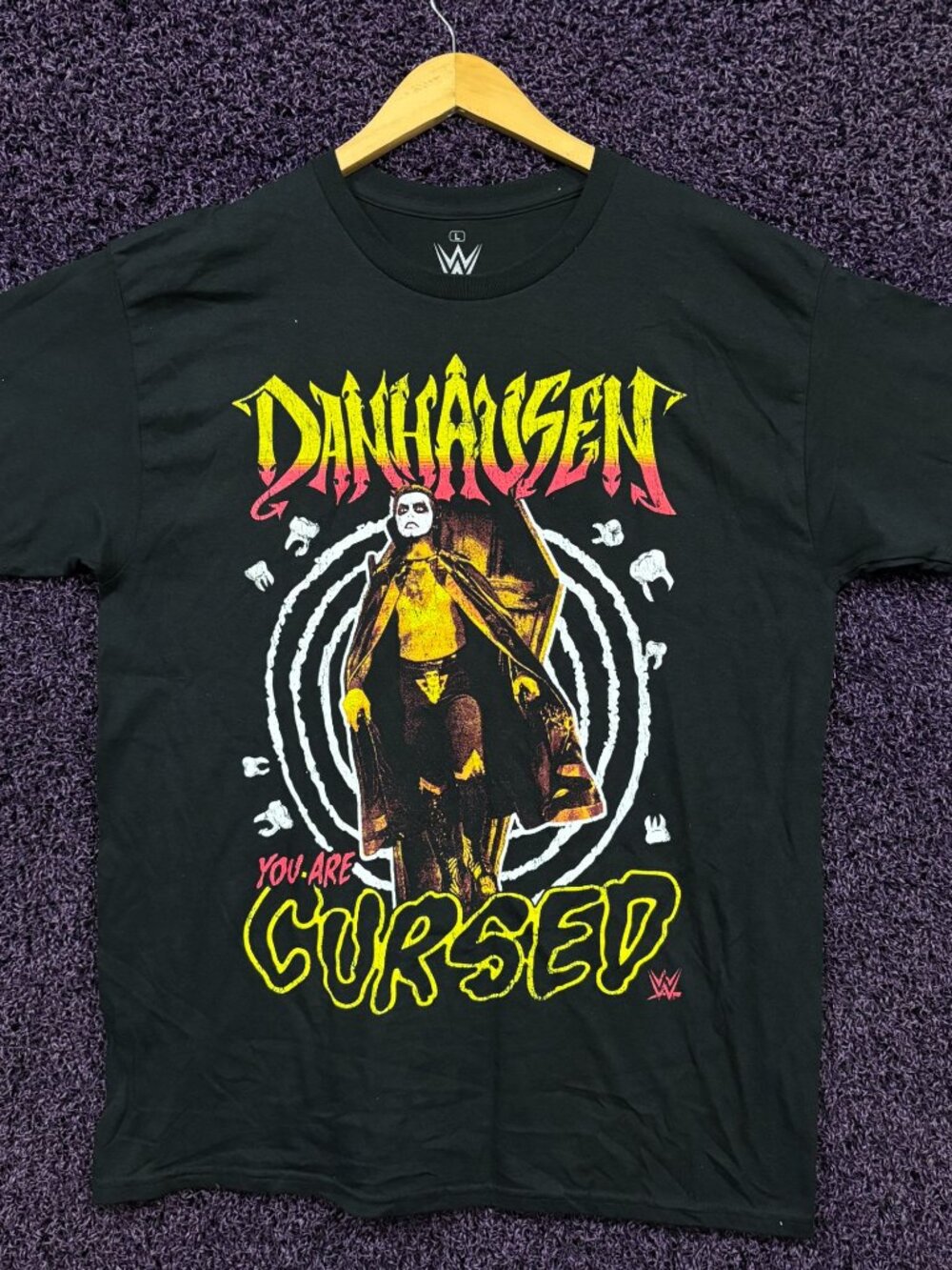 Danhausen You Are Cursed Walk Out WWE Superstar T-Shirt L
